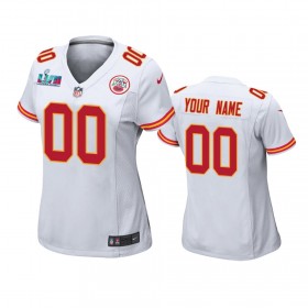 Tröjor Kansas City Chiefs Game Custom Vit Super Bowl LVII - Dame